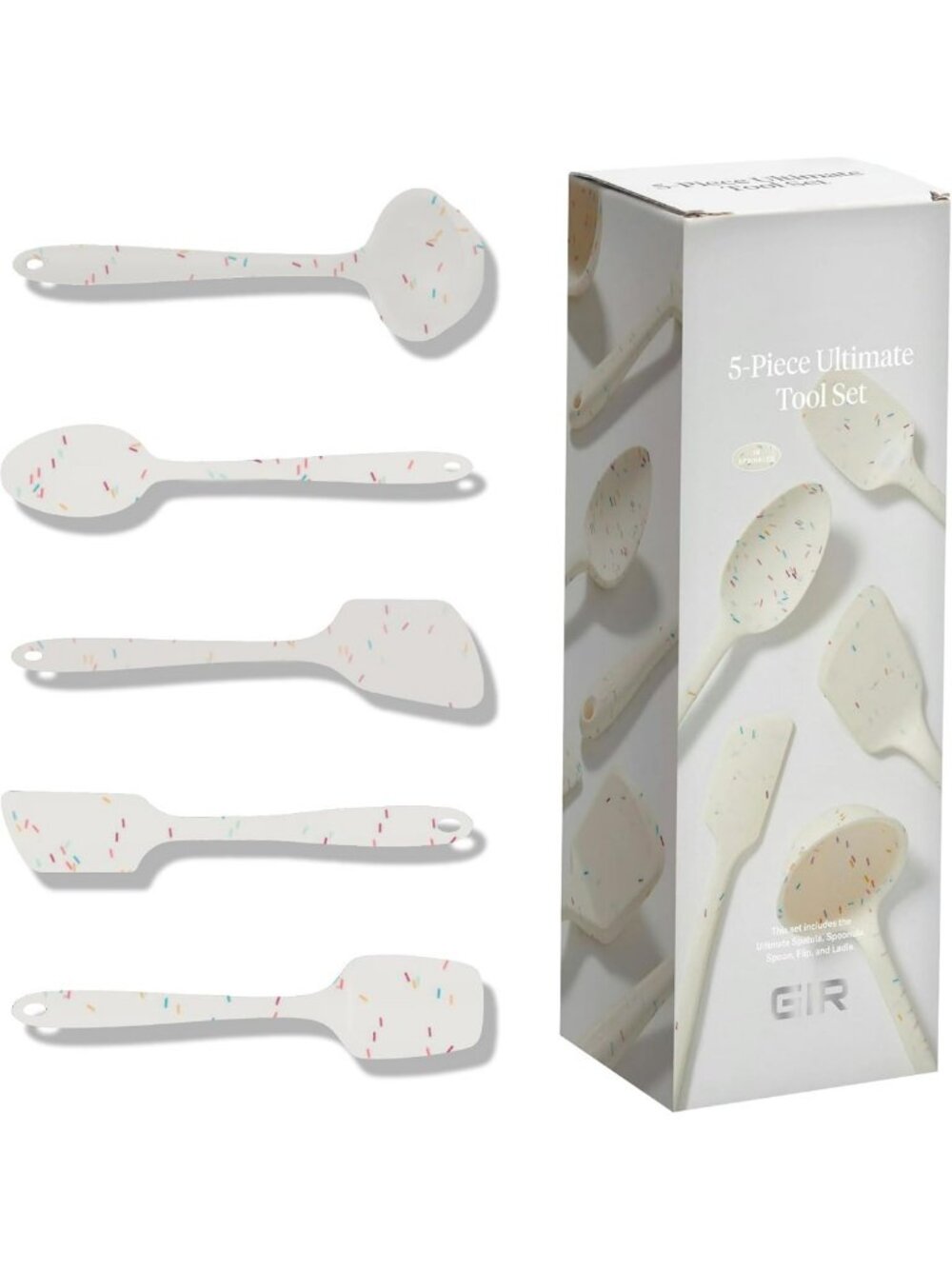 5-Piece Silicone Kitchen Utensils Set – Heat-Resistant, Non-Stick, Colorful